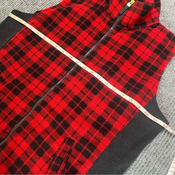 Chaps Red Plaid Vest Size XL - Picture 3 of 5